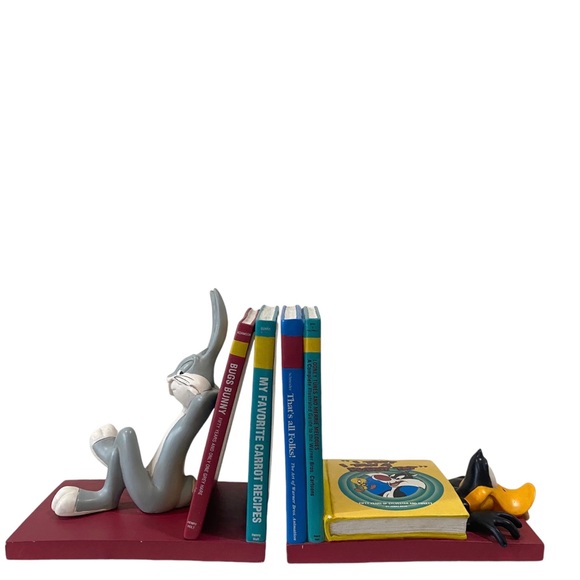 Vintage Warner Brothers Looney Tunes DAFFY Bookend Cartoon Classics Collectible - Picture 9 of 10